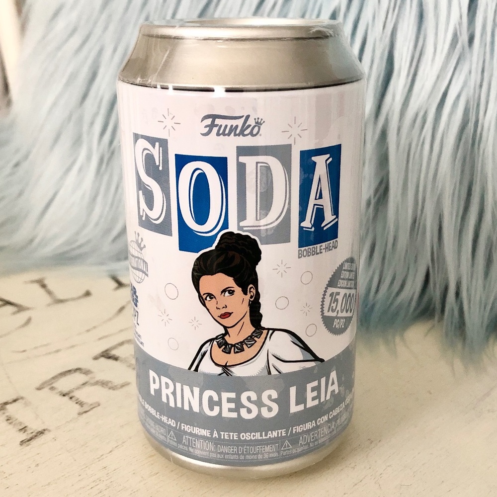Star Wars, Funko, Soda, PRINCESS LEIA, Vinyl Figure, Limited Edition, NEW SEALED